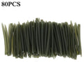 100PCS Terminal Carp Fishing Anti Tangle Sleeves Connect with Fishing Hook Rubber Tip Tube Positioner Terminal Fishing Tackles
