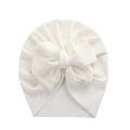 Solid Ribbed Bunny Knot Turban Hats for Baby Boys Girls Beanies Striped Thin Elastic Caps Bonnet Newborn Toddler 0-4T Headwraps