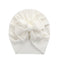Solid Ribbed Bunny Knot Turban Hats for Baby Boys Girls Beanies Striped Thin Elastic Caps Bonnet Newborn Toddler 0-4T Headwraps