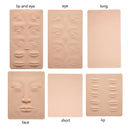 3D Silicone Permanent Makeup Tattoo Training Practice Fake Skin Blank Eye Lips Face For Microblading Tattoo Machine Beginner 1p