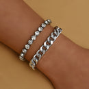 YWZIXLN 2020 Boho Engraved Geometry  Chain Cute Crystal Snak Bracelet Accessories Best Gift For Women Wholesale B008