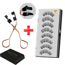 VISIBLE 8PCS 5 Magnets 3D Magnetic False Eyelashes Lasting Handmade Natural Artificial Mink Faux Cils Magnétique with Tweezers