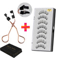 VISIBLE 8PCS 5 Magnets 3D Magnetic False Eyelashes Lasting Handmade Natural Artificial Mink Faux Cils Magnétique with Tweezers