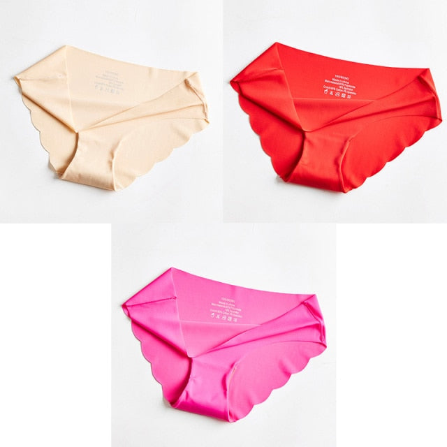 3 Pcs Women's Panties Seamless Underwear For Woman Sexy Lingerie Briefs Female Lingerie Sports Women Underwear New Sale BANNIROU