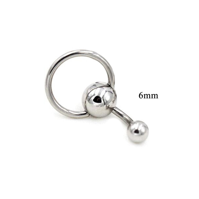 Round Crystal Belly Piercing Button Rings Bar Barbell Drop Dangle Navel Rings Nombril Ombligo Ring Women Men Body Jewelry