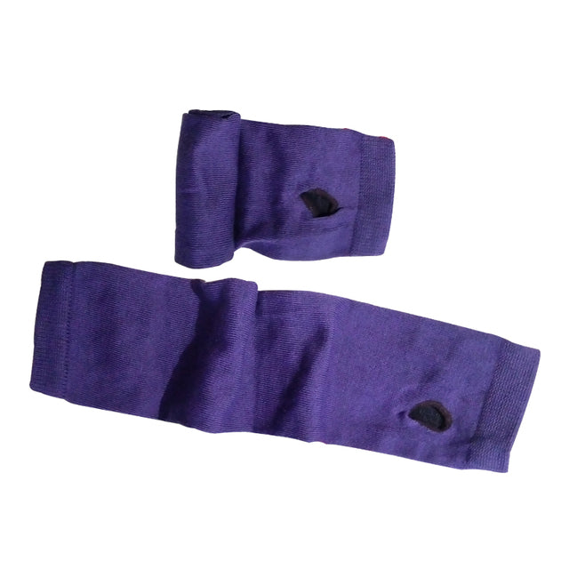 Fingerless Gloves Arm Sleeve Anime Women Fishnet Sports Emo Punk Striped Hand Warmer Mesh Long Gloves Cotton Fashion Sleeves