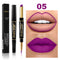 2 IN 1  Lip Liner Waterproof Matte Lipstick Pencil Contour Tint Sexy Red Matte Long Lasting Moisturizer Lipliner Cosmetics TSLM1