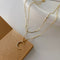 2020 High Quality Korean 14k Gold Plated Fine Jewelry Women Fairy Double Chains Necklaces for Female Star Moon Pendant Mom Gifts