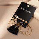 Women's Earrings Set Retro Korean Geometric Stud Earrings for Women Korean Gold Small Metal Pearl Earring 2021 Trend Jewelry