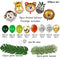 109pcs Palm Leaf Animal Balloons Garland Arch Kit Jungle Safari Party Supplies Favors Kids Birthday Party Baby Shower Boy Decor