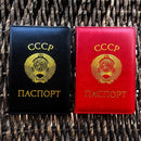 Russian CCCP Ussr Passport Cover Soviet Leather Covers for Passports Ussr Card Holder Men Passport-cover Cover of The Passport