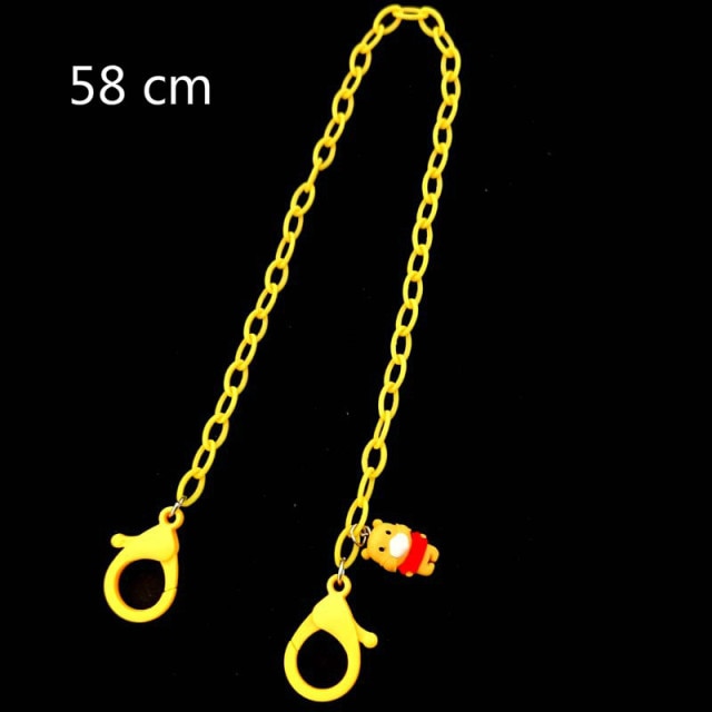 New Adjustable Acrylic Mask Lanyard Mask storage artifact Portable mask storage chain Student chains for storing masks holder