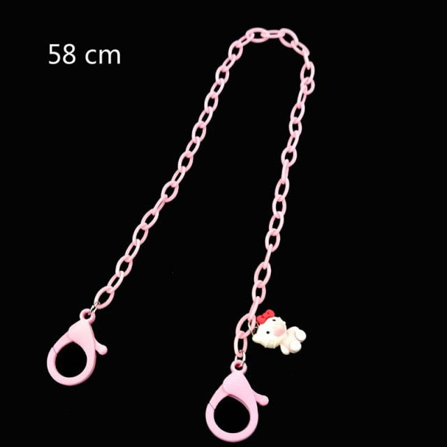 New Adjustable Acrylic Mask Lanyard Mask storage artifact Portable mask storage chain Student chains for storing masks holder