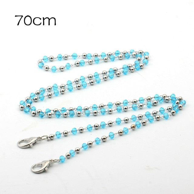 New Adjustable Acrylic Mask Lanyard Mask storage artifact Portable mask storage chain Student chains for storing masks holder