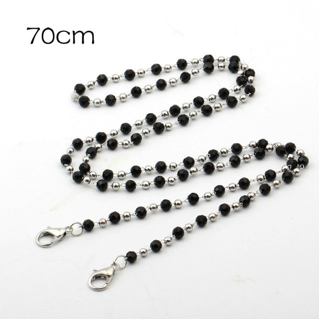 New Adjustable Acrylic Mask Lanyard Mask storage artifact Portable mask storage chain Student chains for storing masks holder