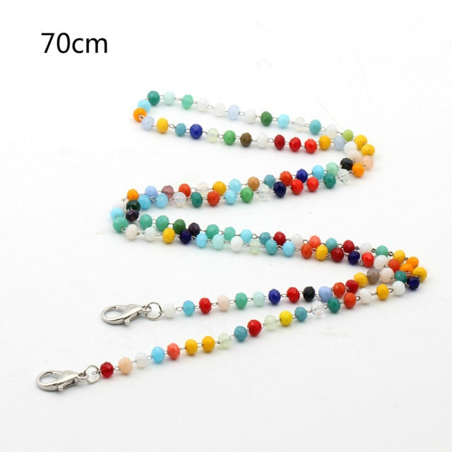 New Adjustable Acrylic Mask Lanyard Mask storage artifact Portable mask storage chain Student chains for storing masks holder