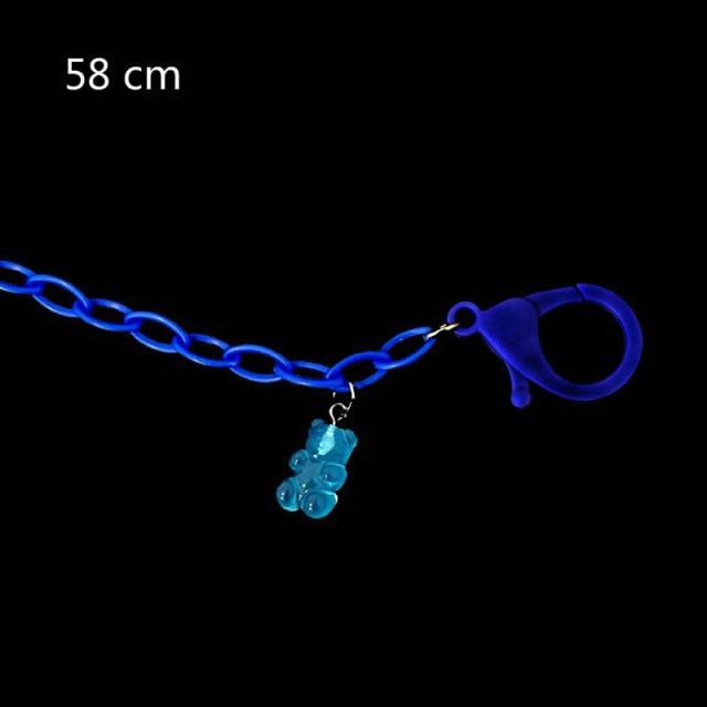 New Adjustable Acrylic Mask Lanyard Mask storage artifact Portable mask storage chain Student chains for storing masks holder