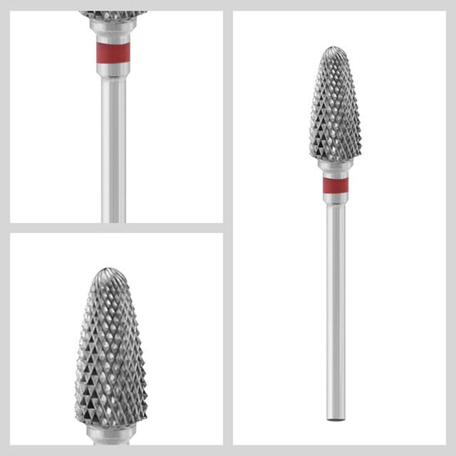 Carbide Tungsten Nail Bits Milling Cutter Burrs Electric Nail Drill Bit Pedicure  Cuticle Clean Tools For Manicure Buffers Drill