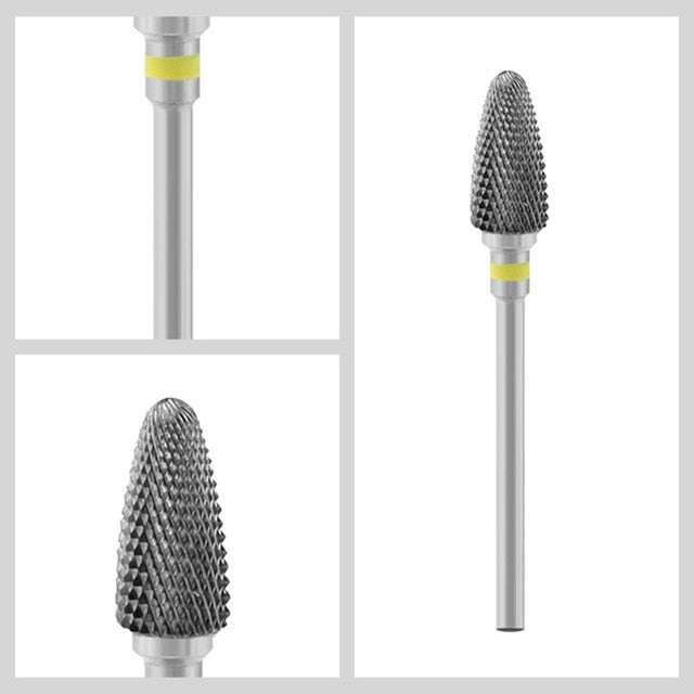 Carbide Tungsten Nail Bits Milling Cutter Burrs Electric Nail Drill Bit Pedicure  Cuticle Clean Tools For Manicure Buffers Drill