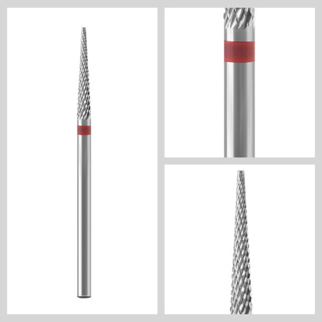 Carbide Tungsten Nail Bits Milling Cutter Burrs Electric Nail Drill Bit Pedicure  Cuticle Clean Tools For Manicure Buffers Drill
