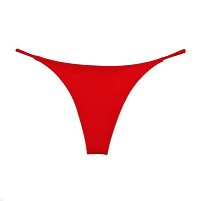 G-string Panties Women's Underwear Sexy Panties Female Underpants Thong Solid Color Pantys Lingerie M-XL Low-Rise Design