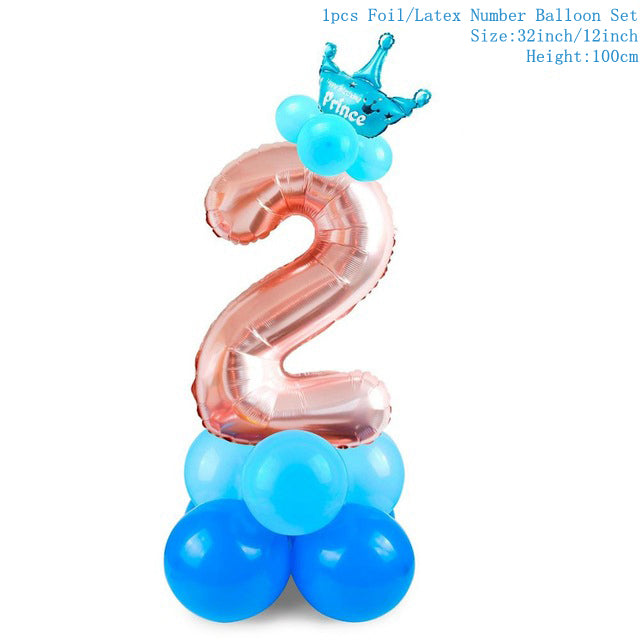 Taoup 1pc One First Birthday Party Hats 1st 2nd 3rd Crown Birthday Hats Number One Party Decors Kids Accessories Newborn Child