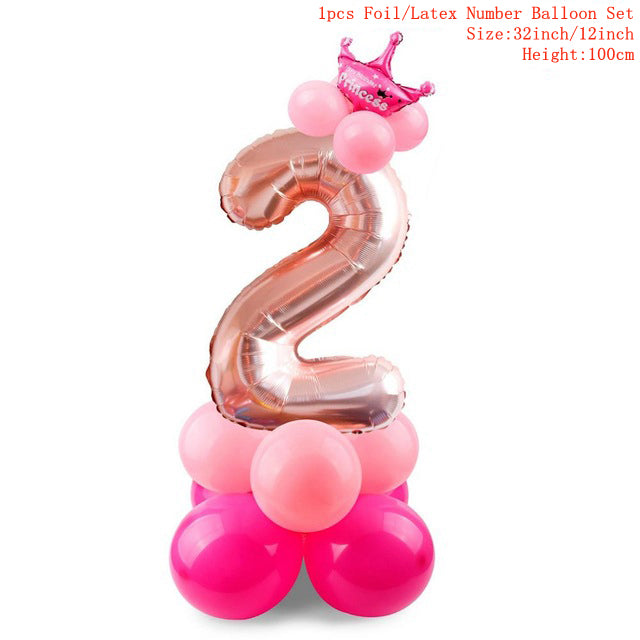 Taoup 1pc One First Birthday Party Hats 1st 2nd 3rd Crown Birthday Hats Number One Party Decors Kids Accessories Newborn Child