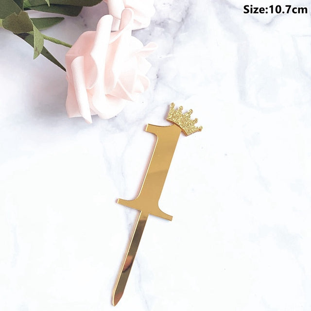 Taoup 1pc One First Birthday Party Hats 1st 2nd 3rd Crown Birthday Hats Number One Party Decors Kids Accessories Newborn Child