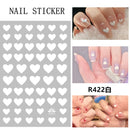 HZ Korea 2019 Summer Sweet Cute Colorful Flower Nail Sticker Waterproof Design Nail Decals For Women Girls Party Accessories