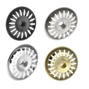 Kitchen Sink Strainer  Plug  Water Basin Sink  Drain Filter  Basket Draine Accessories  304 Stainless Steel Black