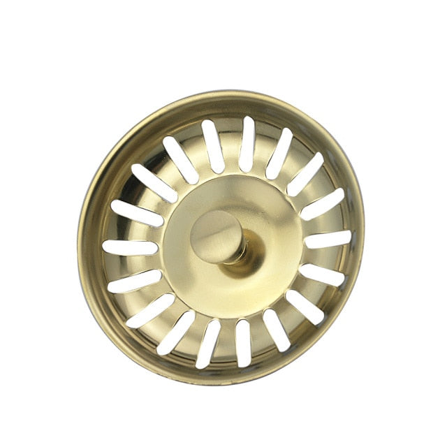 Kitchen Sink Strainer  Plug  Water Basin Sink  Drain Filter  Basket Draine Accessories  304 Stainless Steel Black