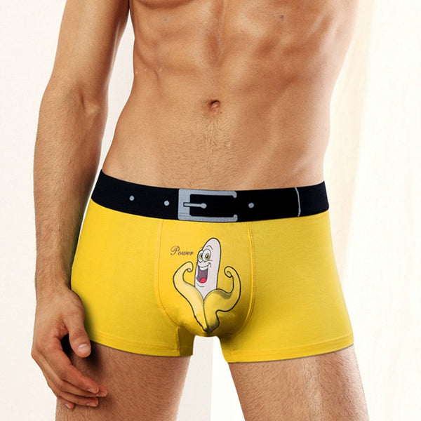 XXXL Big Size Penis Men Boxer Shorts Underwear Funny Cartoon Cool Bamboo Male Boxers Modal Underpants For Hot Sexy Man