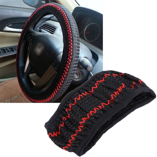 Cute Cartoon Cat Ear Steering Wheel Cover for Women Universal Car-styling Steering-Wheel Covers Auto Decoration Accessories