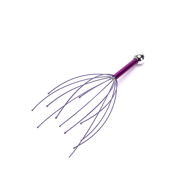 1PCS Unisex Octopus Head Scalp Relaxation Massage Pain Relief Body Massager Stress Release Relaxing Claw Metal Massager Device