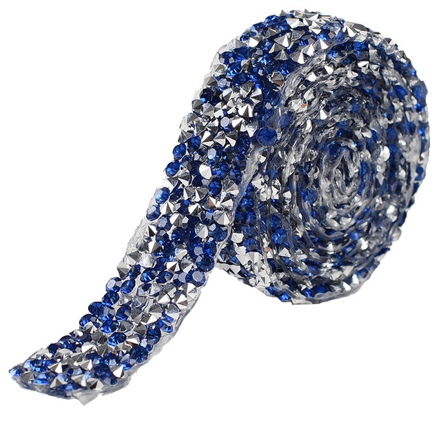 1 Roll Rhinestones Tape/Resin Crystal Rhinestones Trimming Wedding Rhinestones /Rhinestone Ribbon for DIY Shoes Banding Garment