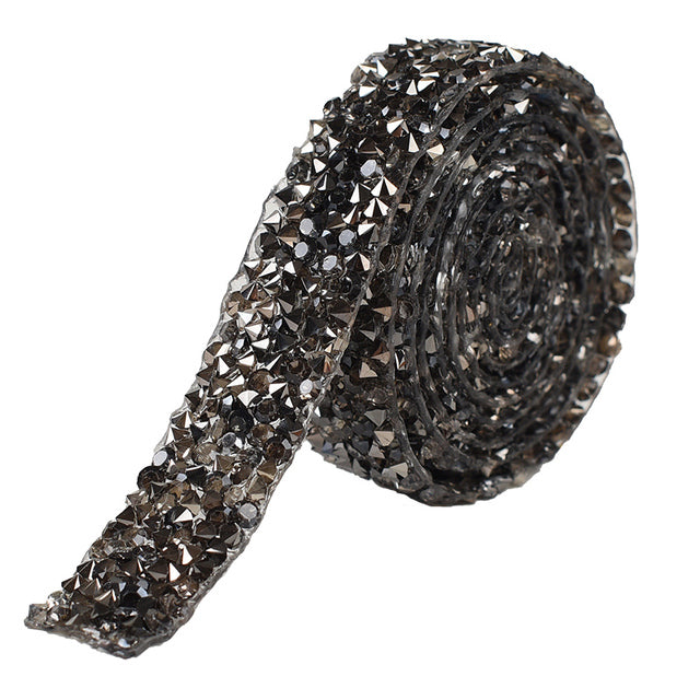 1 Roll Rhinestones Tape/Resin Crystal Rhinestones Trimming Wedding Rhinestones /Rhinestone Ribbon for DIY Shoes Banding Garment