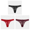 3Pcs/Lot Sexy Lace Thong Low Waist Lace Transparent Panties Women Hollow out Breathable G String Briefs Bow Underwear Lingerie