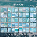 50pcs/plant landscape stationery stickers writable butterfly stickers bullet diary Korea stationery stickers aesthetics