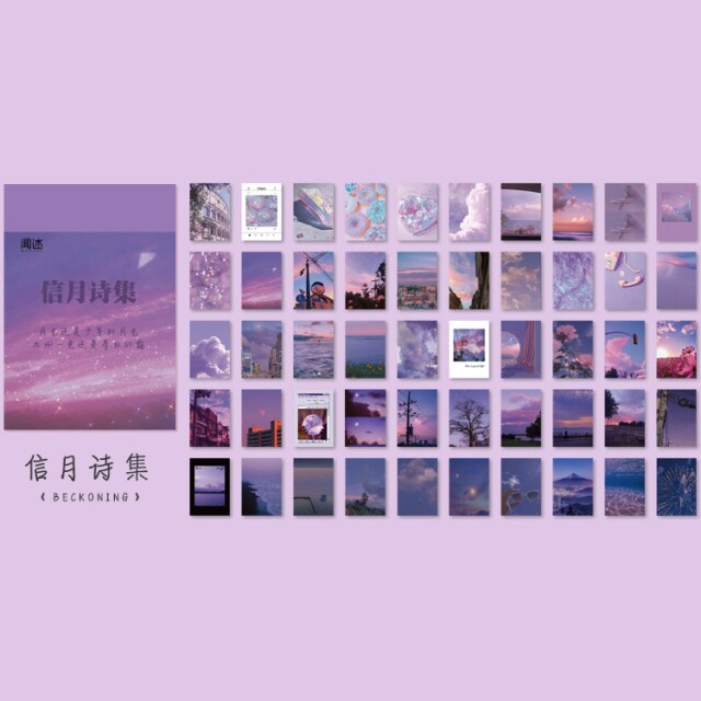 50pcs/plant landscape stationery stickers writable butterfly stickers bullet diary Korea stationery stickers aesthetics