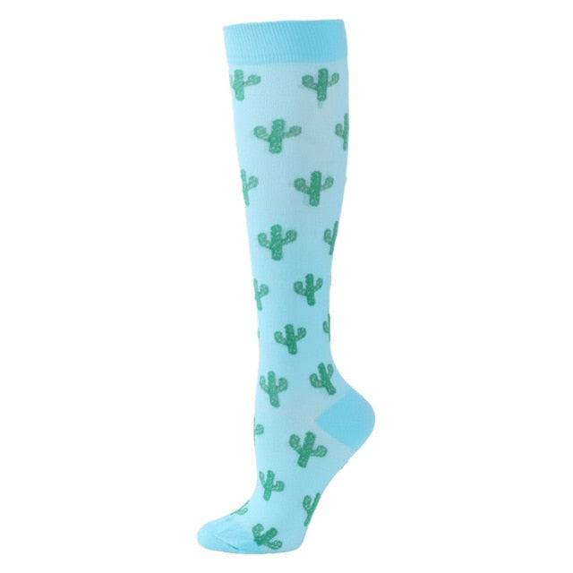 Compression Socks Marathon Running Sports Socks Men Women 30 Mmhg Knee High for Medical Edema Diabetes Varicose Veins