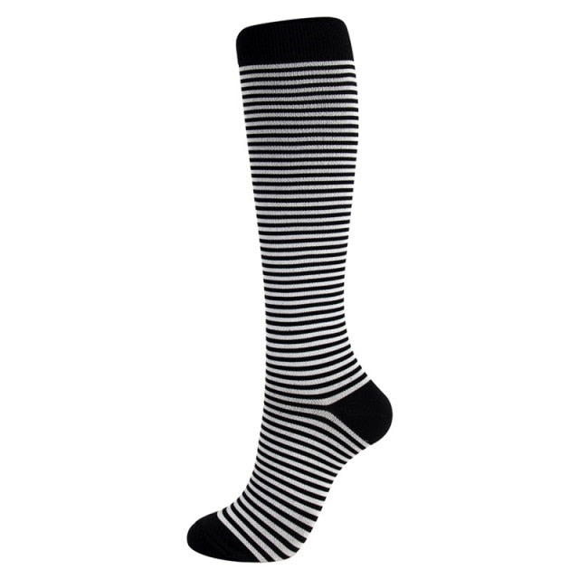 Compression Socks Marathon Running Sports Socks Men Women 30 Mmhg Knee High for Medical Edema Diabetes Varicose Veins