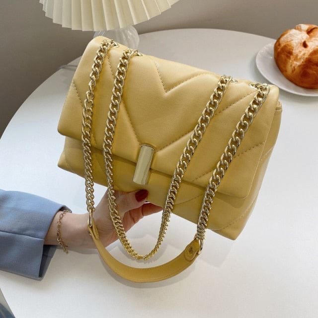 V-line Crossbody Bag For Women 2021 Fashion Sac A Main Female Shoulder Bag Female Handbags And Purses With Handle