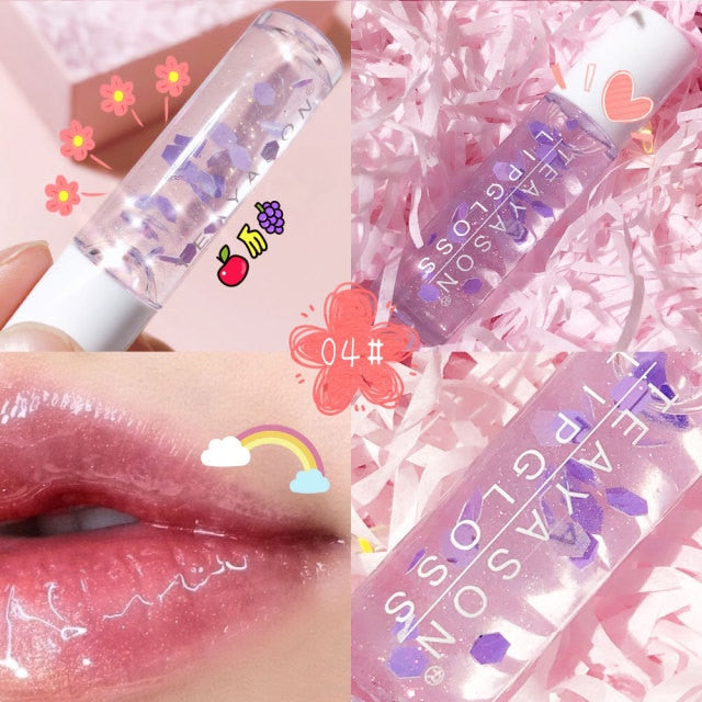 Lip Plumper Oil Colorless Sexy Cute Fruit Lip Balm Liquid Lipstick Waterproof Moisturizing Plumper Women Lip Gloss Lip Balm