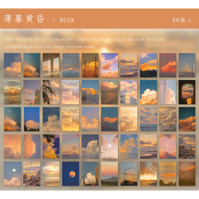 Warm 50pcs/lot INS Natural Scenery Stationery Stickers Aesthetic Travel Book Cute Craft Diary Ablum Bullet Journal Scrapbooking
