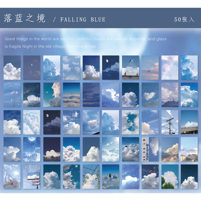 Warm 50pcs/lot INS Natural Scenery Stationery Stickers Aesthetic Travel Book Cute Craft Diary Ablum Bullet Journal Scrapbooking