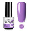 LILYCUTE 7ML Semi-transparent Nail Gel Rose Gold Nude Color Glitter Gel Soak Off UV Led Nail Gel Polish Nail Art Varnishes