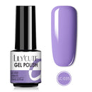 LILYCUTE 7ML Semi-transparent Nail Gel Rose Gold Nude Color Glitter Gel Soak Off UV Led Nail Gel Polish Nail Art Varnishes