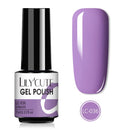 LILYCUTE 7ML Semi-transparent Nail Gel Rose Gold Nude Color Glitter Gel Soak Off UV Led Nail Gel Polish Nail Art Varnishes