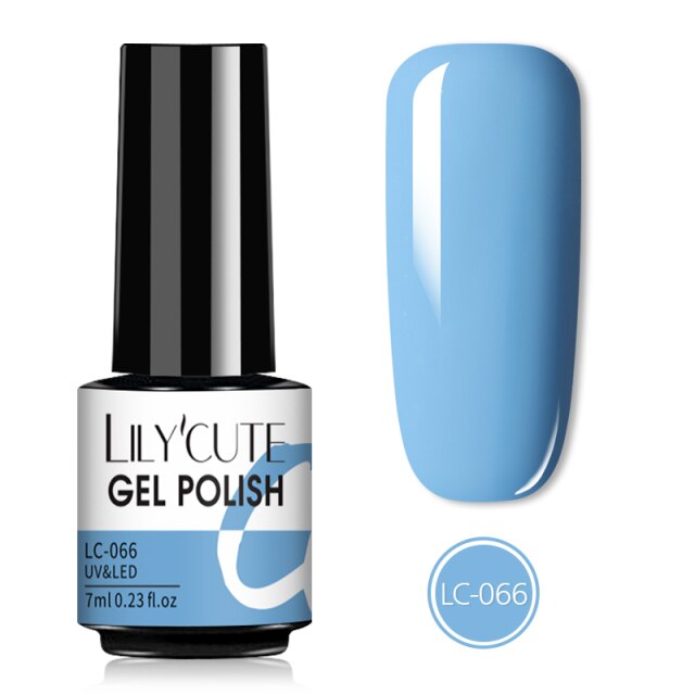 LILYCUTE 7ML Semi-transparent Nail Gel Rose Gold Nude Color Glitter Gel Soak Off UV Led Nail Gel Polish Nail Art Varnishes