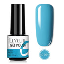 LILYCUTE 7ML Semi-transparent Nail Gel Rose Gold Nude Color Glitter Gel Soak Off UV Led Nail Gel Polish Nail Art Varnishes